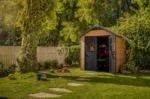 Abris de jardin NEWTON 757 marron en résine KETER 4,4m² – Image 4