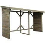Abri à bois de chauffage Ottawa, 5 mètres cubes, brun – Image 2