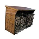 Abri à bois de chauffage Ottawa, 5 mètres cubes, brun