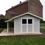 Abri de jardin en PVC 11,2m² DECO gris clair et blanc Grosfillex – Image 2