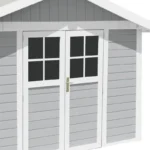 Abri de jardin en PVC 7,5m² DECO gris clair et blanc Grosfillex – Image 3