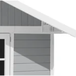 Abri de jardin en PVC 11,2m² DECO gris clair et blanc Grosfillex – Image 9