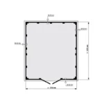 Abri de jardin en PVC 11,2m² DECO gris foncé et blanc Grosfillex – Image 2