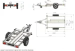 Remorque moto 1 rail unitraler sans plancher – Image 8